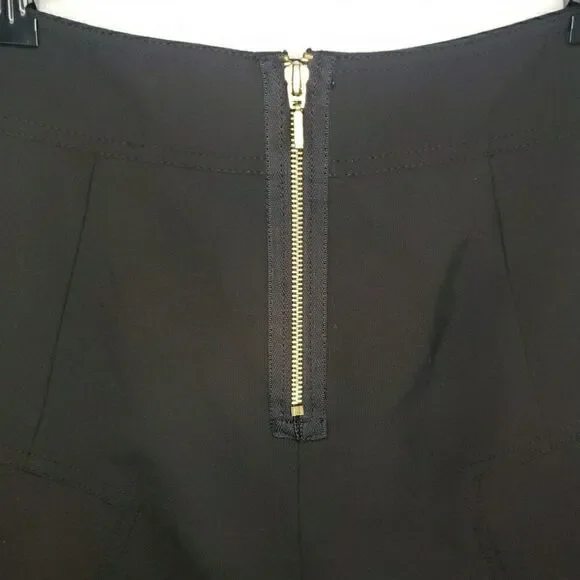 Express Design Studio Black A Line Circle Skirt Zip Back Women's Size 6 Y2K 90s - Picture 5 of 12